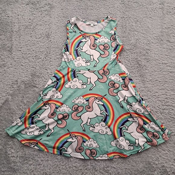 JK Unicorn Girls Dress - Picture 1 of 5
